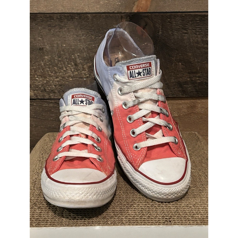 Converse Low Top Sneakers - Red White and Blue